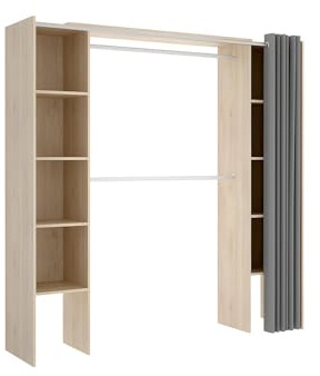 DEKIT GRUPO RIMOBEL Ankleidezimmer, Melamin, Natur, 205 x 180 x 50 cm