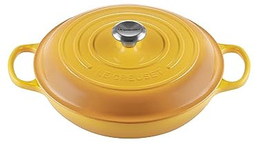 Le Creuset Signature Gusseisen Gourmet-Profitopf, Rund, Ø 30 cm, 3.5 l, 5.555 kg, Nectar, 21180306724430