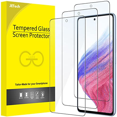 JETech Screen Protector for Samsung Galaxy A53 5G / A52 / A52 5G / A52s 5G, 9H Tempered Glass Film, Anti-Scratch, HD Clear, 3-Pack