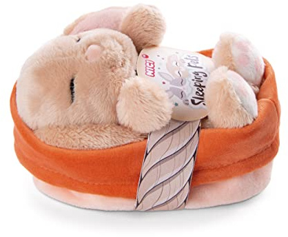 NICI Kuscheltier Hase karamell 12 cm – Stofftier aus weichem Plüsch, niedliches Plüschtier im Körbchen zum Kuscheln und Spielen, für Kinder & Erwachsene, 48708, tolle Geschenkidee