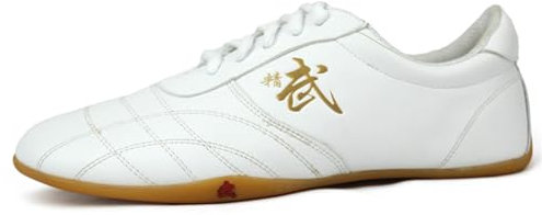 VIBLiSS Kampfsport Schuhe, rutschfeste Taekwondo Sportschuhe Kung Fu Taichi Trainingsschuhe Leichte Chinesische Schuhe Für Frauen,Weiß,41 EU