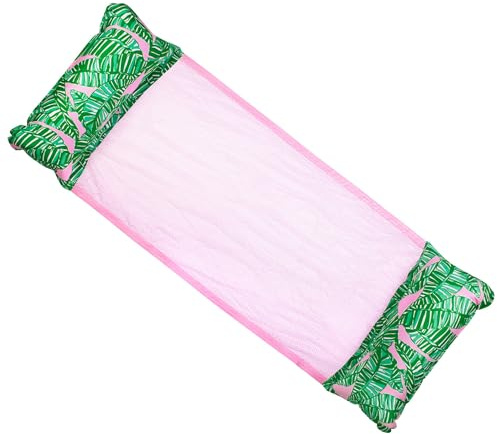 Lilly Pulitzer Hammock Pool Float with Pillows, Pool Accessories for Adults, Saddle Lounge Chair for Swimming, Let's Go Bananas