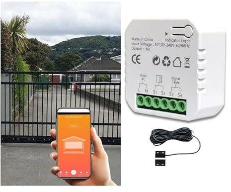 Automatisk skjutportsöppnare Smarta hemtillbehör Garageportöppnare Garageportöppnare Smart ZIGBEE 46x46x18mm AC 110-240V Fjärrkontroll med trådlöst tangentbord