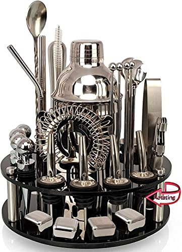 YQYBF Oscillateur à cocktail Cocktail Shaker Set (non compris le vin) Shaker Bar Accessoires Cadeaux de mariage Couple Muddler Cocktails Essentiels for la maison for une nouvelle maison for un mélange