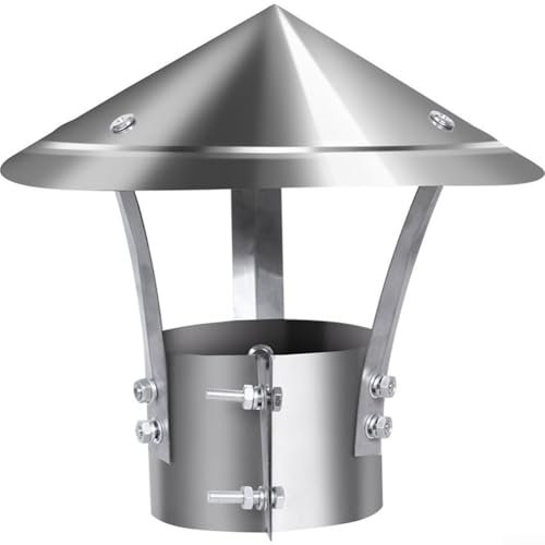 Schornsteinhaube Vogelschutzgitter Edelstahl Pilzform Ofenrohr Kaminkappe Kamine Regenhut Rohr Regenschutz