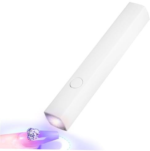 Healeved Lampada per Unghie in Gel UV LED Ricaricabile Asciugatrice per Smalto Gel Compatta Doppia Modalità Timer per Manicure da Viaggio e Uso Quotidiano