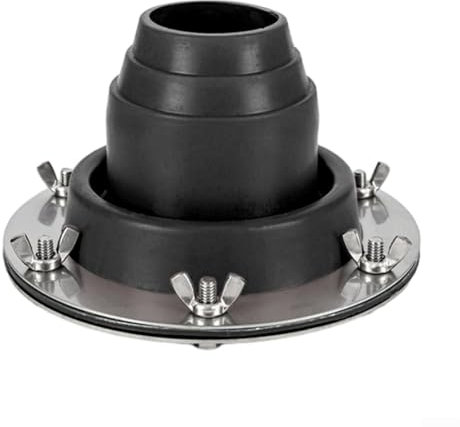 Outdoor Tent Stove Flashing Kit for Bell Tent, Firewood Stove Chimney High Temperature Silicone Pipe Flashing Outdoor Camping Accessories for Wood Burner, Travel Stove(black)
