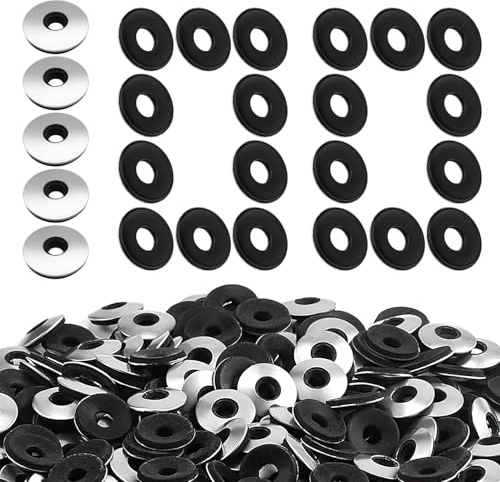 ENUTROF Dichtscheiben für Schrauben Unterlegscheiben mit Dichtung EPDM M6 | 100STK Dichtungsscheiben Dichtungsscheibe Wdelstahl Unterlegscheibe Gummi für Schrauben Spenglerschrauben (M6.3x30MM-100Stk)
