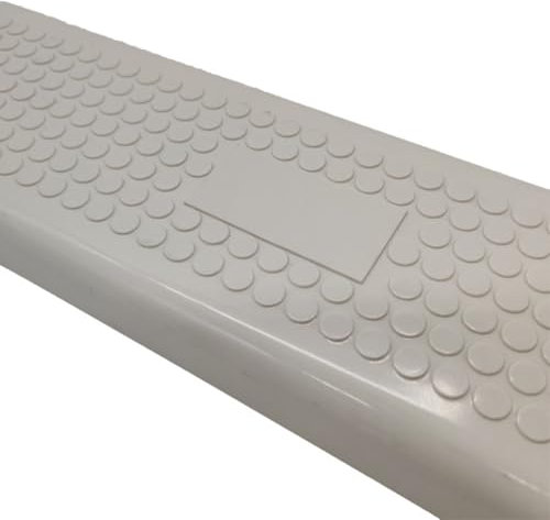 Fauhapyway Pool Ladder Pedal Premium Plastic Swimming Step Replacement Anti Slip Rung For Above Ground Inground 49CM Length White