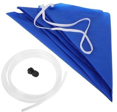 HOLIDYOYO Housse de Nettoyage pour Climatiseur pour Air Conditioner Water Catch Cover en Peva Bleu Récupérateur D'eau Vacances à Domicile Hôtel