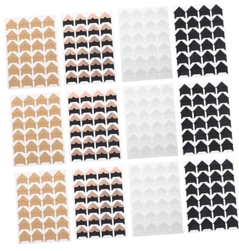 DOITOOL 16blätter Selbstklebende Fotoecken Fotoeckenaufkleber Für Erinnerungsbücher Bilderalben Reisetagebücher Eckenschutz Aus Papier Für Fotos Postkarten Oder Kunstwerke