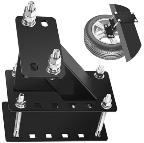 KMGDM - Soporte de neumáticos de repuesto de acero al carbono para vehículos y viajes largos resistentes a la corrosión, fácil de usar