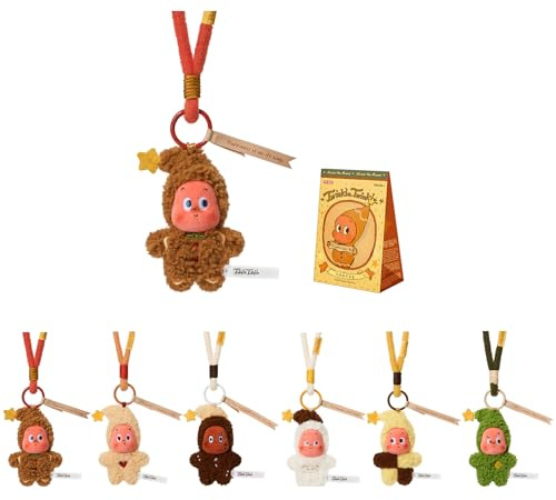 POP MART Twinkle Twinkle Savor the Monment Series-Fresh-Baked Mini Cookies Plush Pendant Blind Box, Keychain Wristlet, Gift for Holidays, Boys and Girls-Single Box