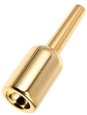 POPETPOP Bocchino per Tromba Professionale Placcato Oro Accessorio Resistente per Musicisti Suono Elegante e Ricco Adatto Principianti e Professionisti