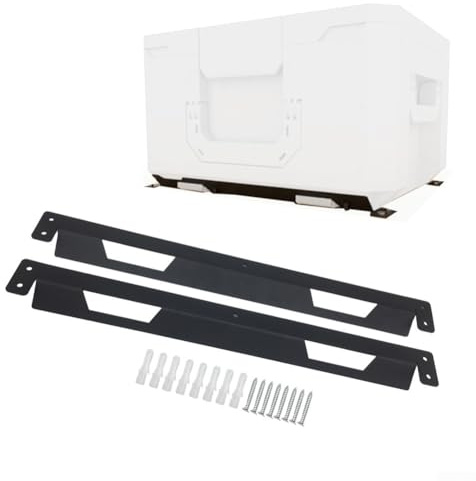 2/4Pcs Metal Mounting Brackets For Toughbuilt for STACKTECH Tool Storage, Heavy-Duty Black Iron Wall And Workbench Mount Kit(2PCS)