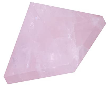Yinhing Rosenkvartspyramid 2 Cm Heminredningsfigur för Lycka Unik Handgjord Pappersvikt