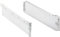Amig - Set di 2 guide scorrevoli metalliche Mod.30 con ruote e lato del cassetto incluso per cassetti di mobili, cassettiere o armadietti | in acciaio finitura bianca | Dimensioni: 86 x 500 mm