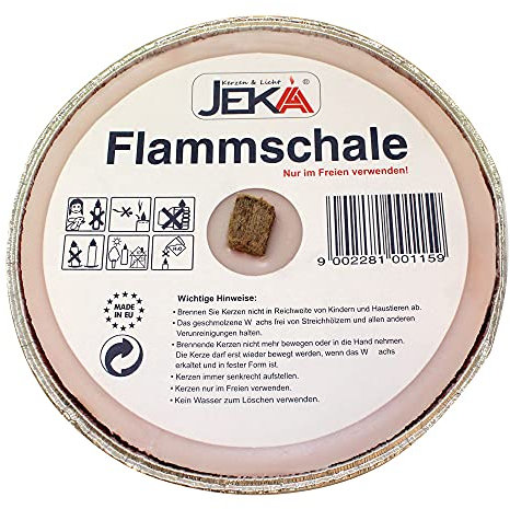 OLShop AG 20er Pack Partylichter/Flammschale Assiette Andreas Licht je ca. 160 x 25 mm Partykerze rund Tischkerze