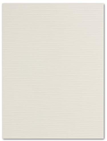 30 STÜCK Leinen- Karton DIN A4-29,7 x 21,0 cm Weiß 240 g/m² Bastel-karton Ton-karton Ton-Papier Foto-Karton