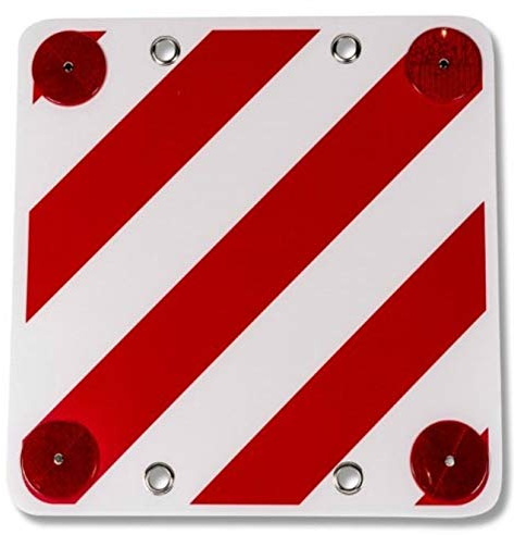 coverandcarry Rear Warning Safety Reflector Sign for Motorhome Bike Rack Cover produced on a corrugated PVC