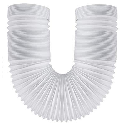 Carkio Tubo de Aire Flexible Universal portátil de 5 Pulgadas de diámetro, Manguera de Escape de Aire Acondicionado de 79 Pulgadas de Largo, Tubo de Escape de ventilación de Aire Acondicionado