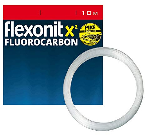 Flexonit Unisex – Erwachsene 10C4050801049179C10 Hecht Vorfachmaterial Profi-X² Fluor-Pike 0,80mm 10m 36,8kg, Bunt, Normal
