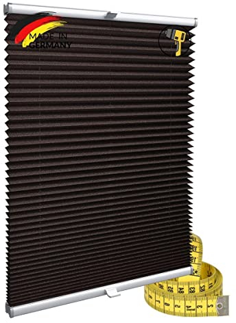 Gardinen21 Konfigurieren Sie Ihr eigenes Plissee mit Bohren Maßgefertigt für Türen & Fenster | Sonnenschutz und Blickdichte Rollos