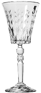 RCR Crystal 6 Stück Marilyn Weingläser Set - Moderne Glasschliff Stemware Kelche - 259ml