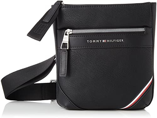 Tommy Hilfiger Herren 1985 PU Mini Crossover, Black