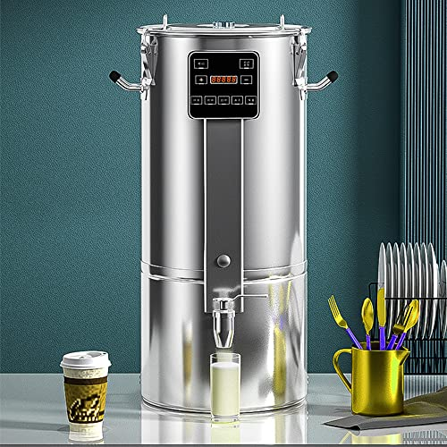 MNSSRN Machine à Lait de soja sans Filtre à Grande capacité, Machine à céréales de Riz à mélange de Cantine, Presse-Agrumes Automatique à Lait de soja,15L