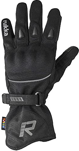 Rukka Virve 2.0 GTX Guantes de Motocicleta para Damas (Black/Silver,9)