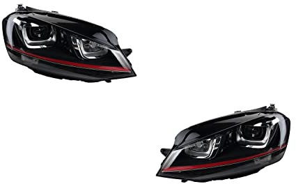 Johns, Scheinwerfer Satz passend für VW Golf Scheinwerfer VII (5G1/BA5) 08/12-12/16 Xenon D3S/H7 Set links & rechts
