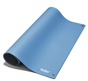 Weller T0051403499 Antistatische ESD Premium Tisch-Lötmatte, Blaue Lötmatte