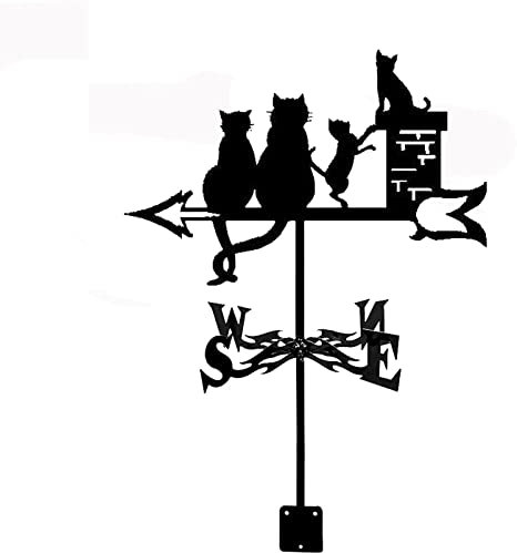 Girouette, girouette Tracteur Lapin girouette Ferme en Acier Inoxydable girouette indicateur de Direction pour Toit extérieur Jardin Montage Cour décor