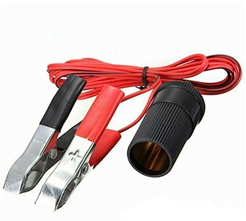 Auto Batterie Clip Verlängerungs Kabel,Asudaro 12v Auto Batterie Clip Auf Zigarettenanzünderbuchse Adapter Lade Klemme Batterie Klemme Clip Mit 2 Klemmen Buchse Steckdose Adapter Alligator Clip Kabel
