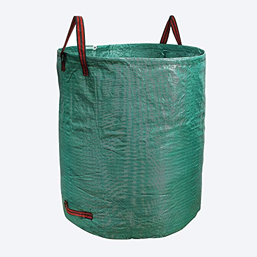 Gartenabfallsack, 500 l, freistehend, große Tasche mit Griffen, wasserdicht, faltbar und wiederverwendbar, Gartenabfallbeutel, 500 l, 1 Stück