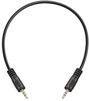 PNGKNYOCN 30cm 2.5mm Audio Aux Cable,2.5mm Male to 2.5mm Male TRS Headset Headphone Stereo Audio Adapter Cable (Straight to Straight, 0.3M)