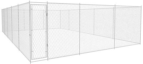 Hundehütte Outdoor aus verzinktem Stahl 950x570x185cm