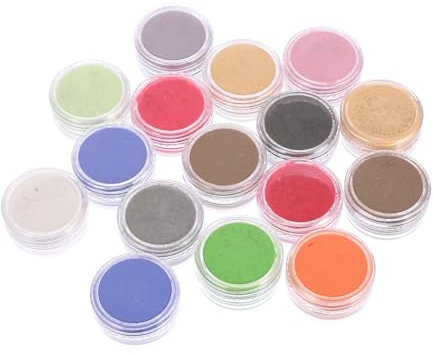 KONTONTY 16stücke Glitzerstaub Für Gesicht Und Nägel Multifunktionales Pigmentpulver Für Partys Und Make-up Zufällige Farbe