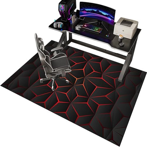 EYKWKB Alfombrilla para Silla de Gaming y Oficina, Protector de Suelo, Alfombra para Escritorio Con Ruedas, 70 x 100 cm