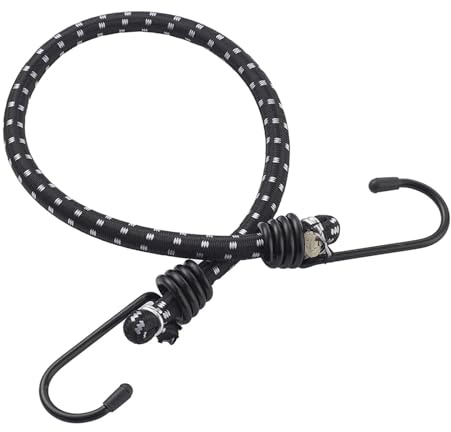 tenDeurs Elastique Avec Crochets Cordes élastiques élastiques de 1m, 5 pièces, sangles de bagages for voiture, vélo, moto, ceintures en Latex, attache élastique solide avec crochets métalliques(45cm L