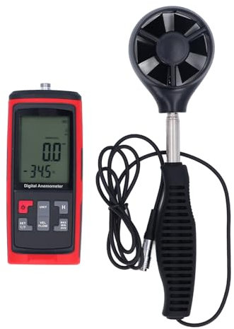 Medidor de Velocidad de Flujo de Aire, Anemómetro de Mano Pequeño Medidor de Velocidad de Viento Digital, Probador de Velocidad de Flujo de Aire de Bolsillo para Mar, Medidores de Velocidad del Viento