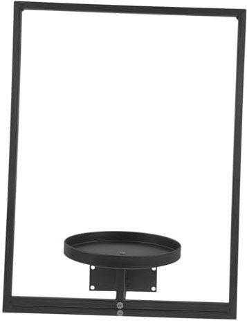 HIAKDOFT Portavaso in Ferro Da Parete Mensole Decorative Per Piante Portafiori Compatto Per Interno Esterno Espositore Moderno Per Fiori