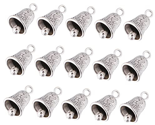 ORFOFE 20 Piezas Colgantes Campana de Aleación Vintage Plata para Decoración DIY Navideña Accesorios para Joyería Manualidades y Adornos