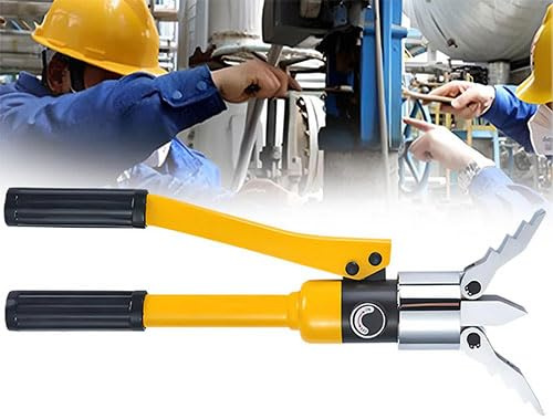 Hydraulic Flange Spreader 8T/12T Hydraulic Pump Expanding Tool Splitter Expander Stretching Pliers Portable, for Electric Power Repair, Construction Work, Fire Safety Yellow 30