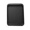 Teglia da forno rettangolare antiaderente in acciaio al carbonio, teglia for biscotti, pizza, arrosti, muffin, pane, torta, placcata(Black S)
