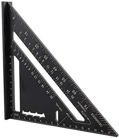 Headerbs Dachdreieck-Winkelmesser aus Aluminiumlegierung, 0 Bis 90 Grad, Messwerkzeug für Holzbau-Projekte (1)