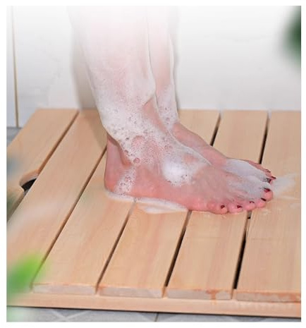 Rutschfeste Bambus-Badematte, wasserdicht, umweltfreundlich, kommerzielle Qualität, für Badewanne, Pool, Spa und Sauna, Holzmatte für sichere und stilvolle Badezimmer-Dekoration