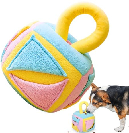 Schnüffel Spielzeug Für Hunde | Zum Füttern, Suchen und als Zahnungshilfe - Interaktiver Futterball Für Hunde - Für Kleine, Mittlere Und Große Rassen Training Bewegung Gehirnstimulation Langeweilebekä