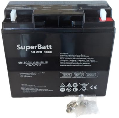 SuperBatt SB12-20 12V 20AH (17AH 18AH 19AH 22AH) Sealed Rechargeable VRLA AGM Battery